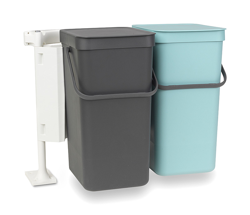 Brabantia Sort & Go lajitteluastia keittiön kaappiin 2×16 Brabantia Sort & Go lajitteluastia keittiön kaappiin 2×16