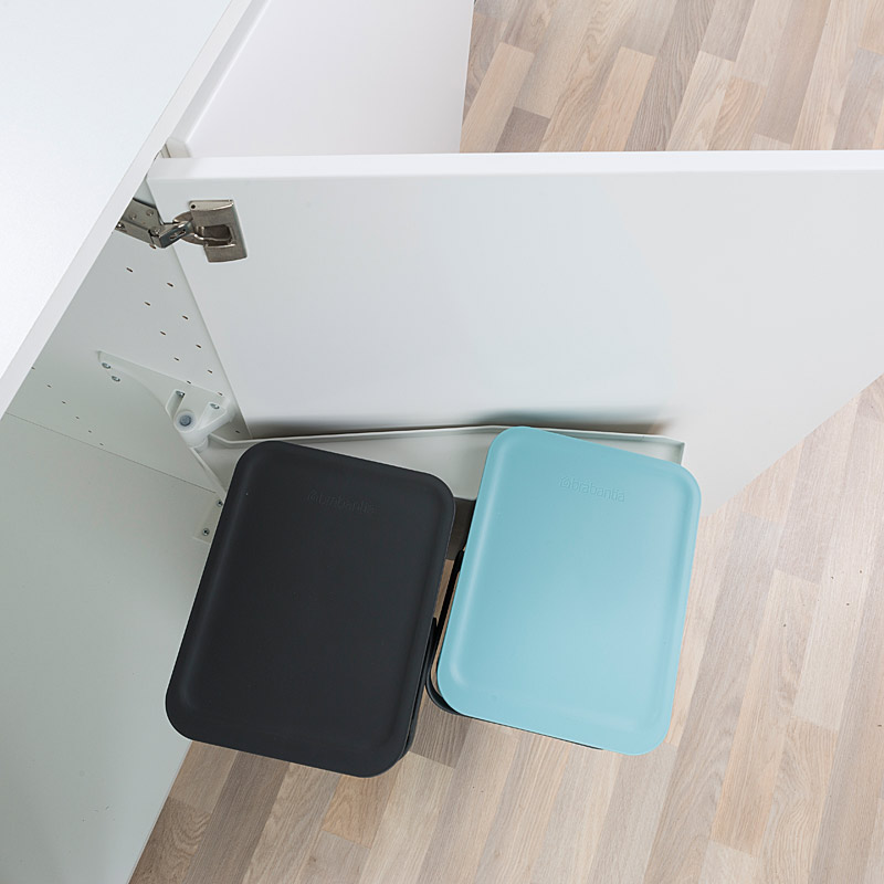 Brabantia Sort & Go lajitteluastia keittiön kaappiin 2×16 Brabantia Sort & Go lajitteluastia keittiön kaappiin 2×16